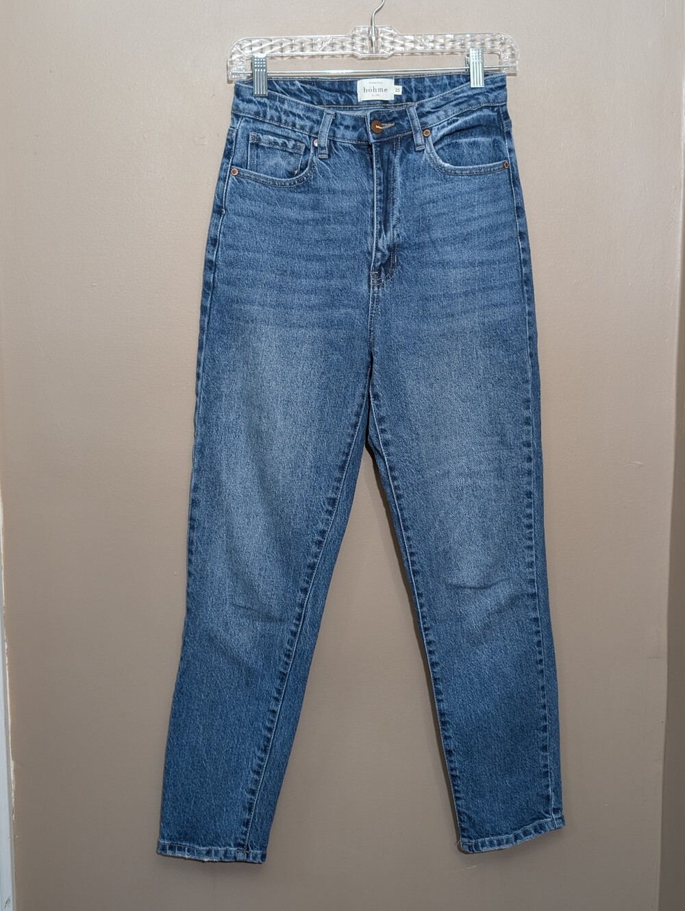 Bohme mom Blue Straight Leg Jeans Sz 3/25